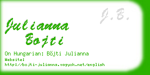 julianna bojti business card